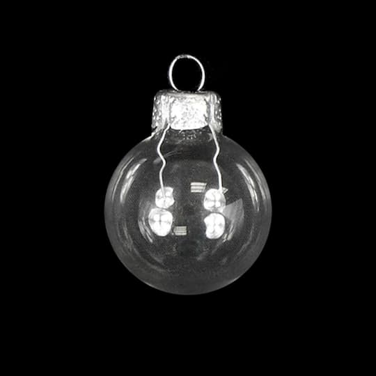 Whitehurst 2ct. 6" Clear Glass Ball Ornaments